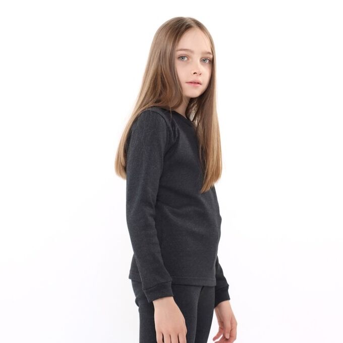 СИМА-ЛЕНД Термобельё для девочки (джемпер, брюки), цвет серый, рост
