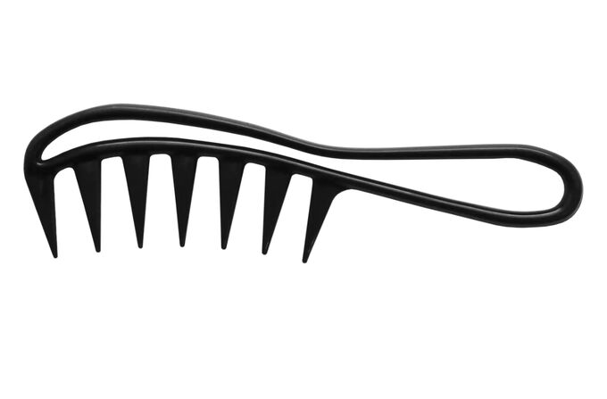 Расческа гребень для волос с крупными зубчиками и рукой изогнутая Ollin Professional