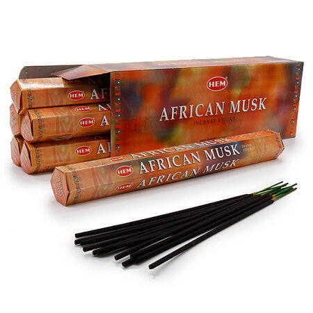 Сандаловый дом Благовония HEM AFRICAN MUSK Африканский муск Восстановление биополя уп-6шт