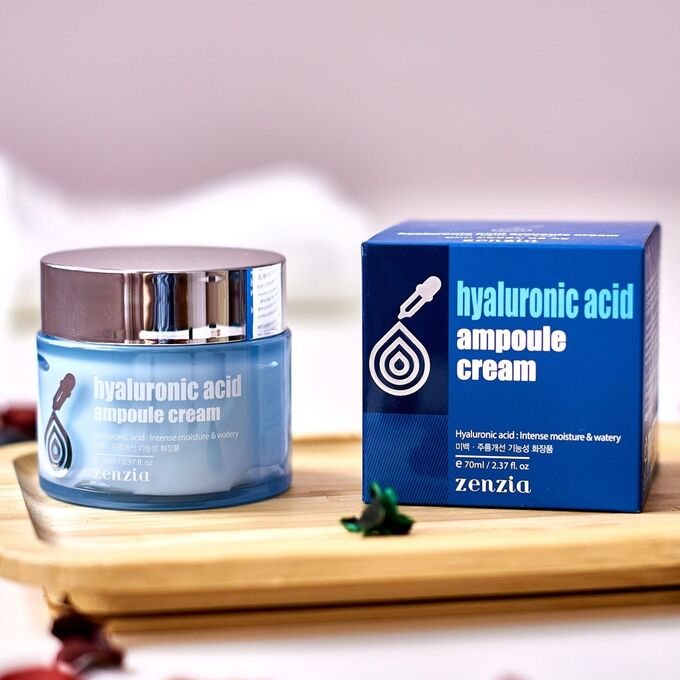 Ekel cosmetics Zenzia Увлажняющий крем для лица с гиалуроновой кислотой Hyaluronic Acid Ampoule Cream