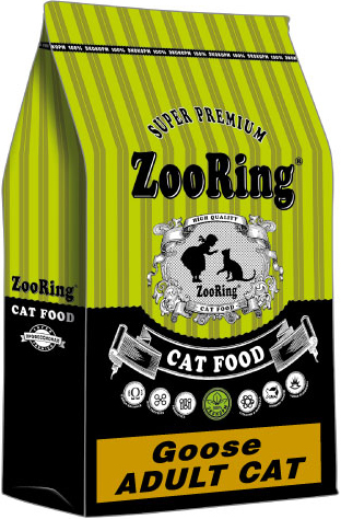 Zooring Корм для взрослых кошек &quot;Гусь&quot; 20 кг