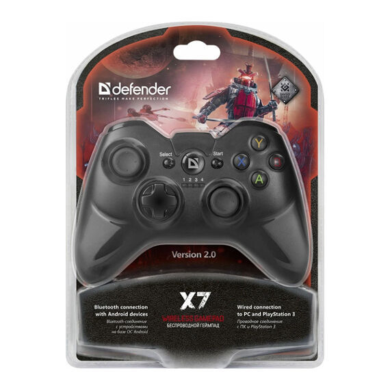 Как подключить джойстик defender x7 к пк Беспроводной Геймпад (джойстик) Defender X7 USB, Bluetooth, Android, Li-Ion. Акс