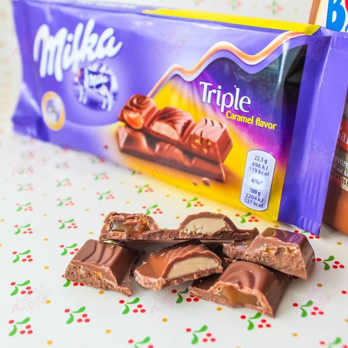 Шоколад Milka Triple Caramel, 100 грамм