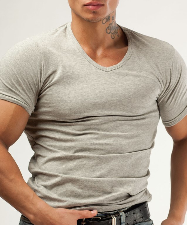 Short sleeves      t-shirt серый