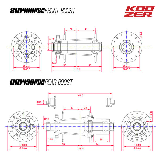 KOOZER XM490 PRO 135 9QR. XD. 32H