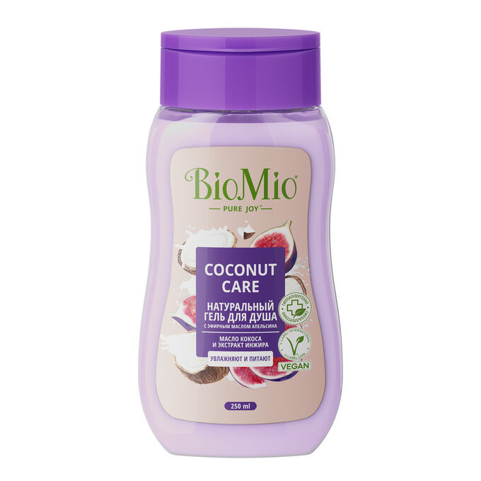 BIO-MIO Гель для душа BioMio Bio shower gel Инжир кокос 250 мл