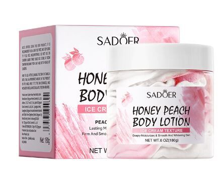 SADOER HONEY PEACH BODY LOTION Лосьон для тела с экстрактом медового персика,180г  (Срок до 05.2026)