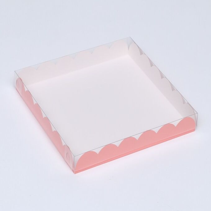СИМА-ЛЕНД Коробочка для печенья, розовая, 18 х 18 х 3 см