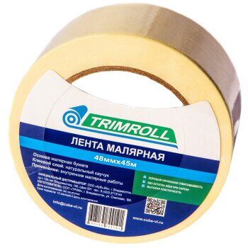 Trimm Лента малярная (крепп) TRIM 48мм-45м (1/36/6)