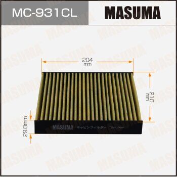Салонный фильтр AC-808E MASUMA угольный (1/40)