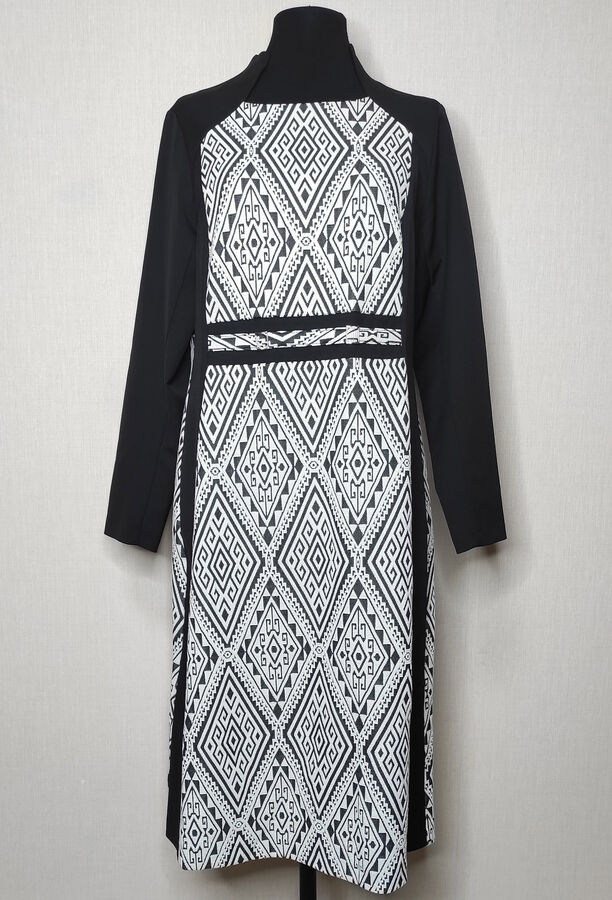 Платье Melissena 975 черно-белый