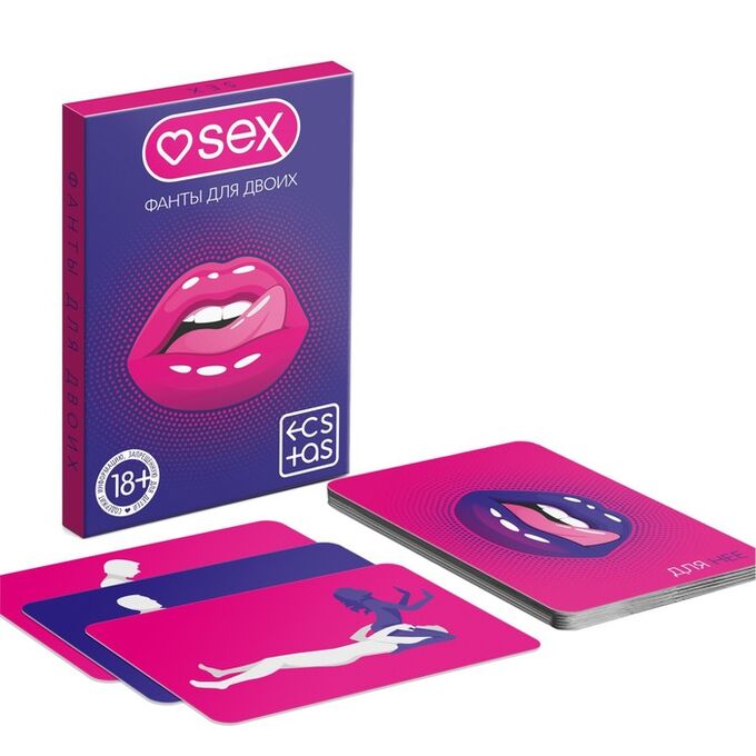 ECSTAS Фанты для пар «Sex», 20 карт, 18+