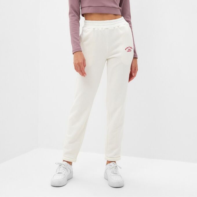 Брюки женские MINAKU:, SPORTY &amp; STYLISH цвет молочный