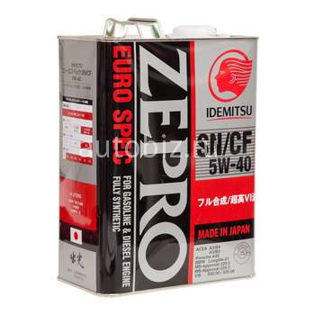 IDEMITSU Zepro Euro Spec 5W40 SN/CF синтетика  4л (1/6) *