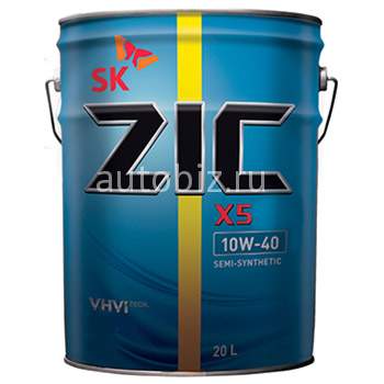 ZIC  X5   10w40  SM  (бензин, п/синт.)   20л       /Замена ZIC A *