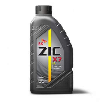 ZIC  X7  LS 10w30  SM/CF (ACEA C3, A3/B3/B4)   1л  (бензин, синтетика) Замена ZIC A+ (1/12) *