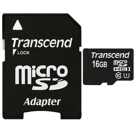 Карта памяти microSDHC 16GB TRANSCEND Premium 300x, UHS-I U1