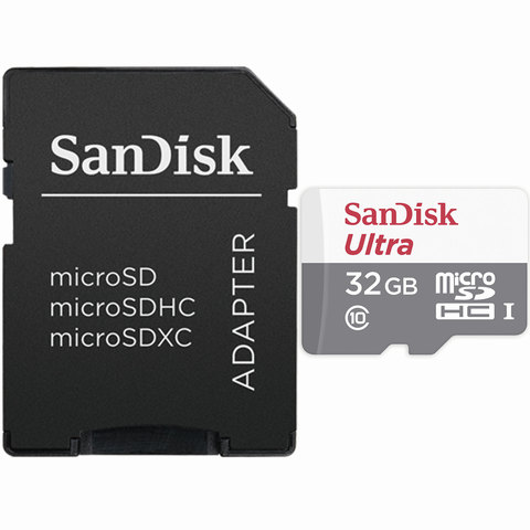 Карта памяти microSDHC 32GB SANDISK Ultra UHS-I U1, 48 Мб/се