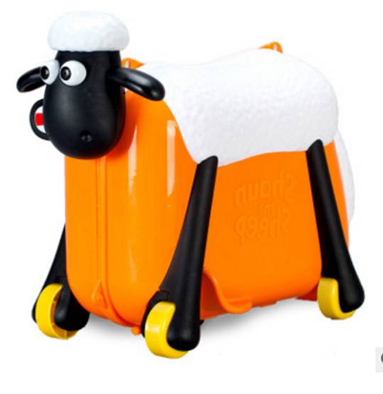 Каталка-чемодан овечка Цвет: ОРАНЖЕВЫЙ