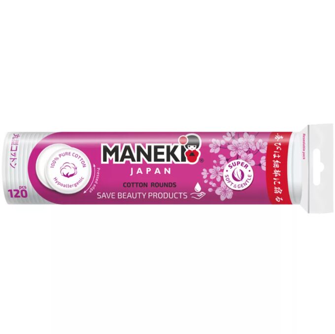 Диски ватные гигиенические&quot;MANEKI&quot;SAKURA 120 шт