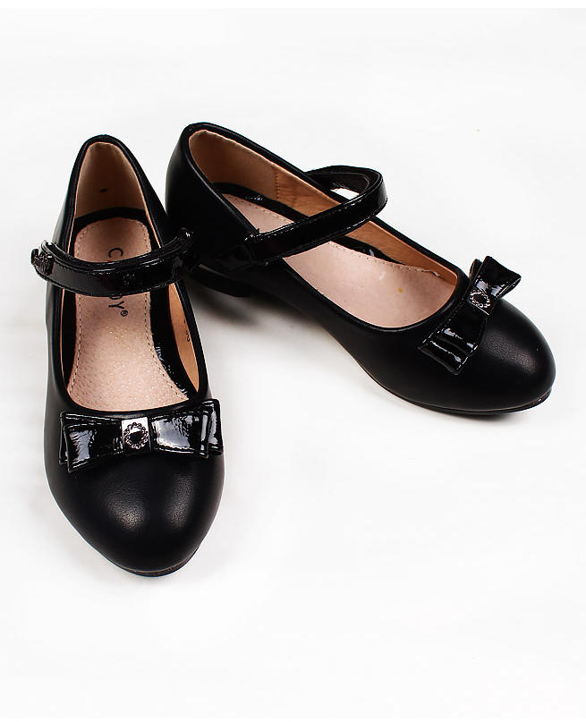 Туфли для девочки черные Цвет: черный