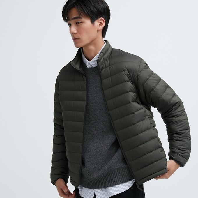 UNIQLO - ультралегкий пуховик - 56 OLIVE