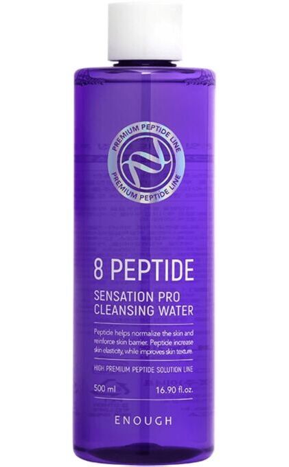 Enough Очищающая вода для лица с пептидами Cleansing Water 8 Peptide Sensation Pro, 500 мл