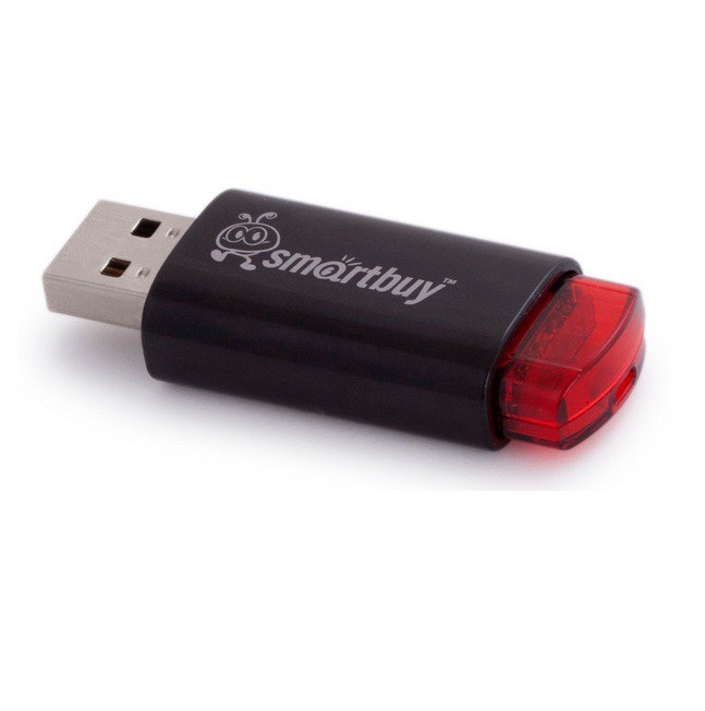 USB Flash SmartBuy Click 16GB черный-красный, SB16GBCl-K