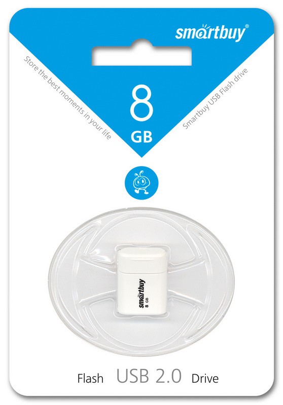 USB Flash SmartBuy LARA 8GB белый, SB8GBLara-W