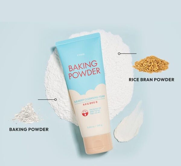 Etude House Глубоко очищающая пенка с содой для снятия макияжа и ВВ крема Baking Powder BB Deep Cleansing Foam