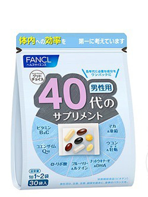 Витаминно-минеральный комплекс FANCL для мужчин старше 40 лет