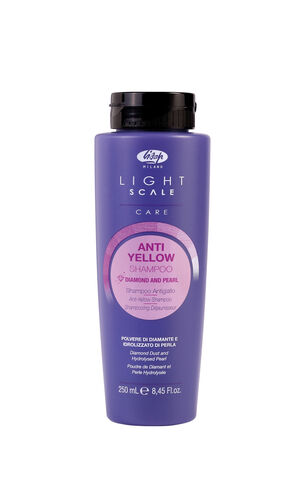 Lisap Milano Шампунь для осветленных, мелированных и седых волос – “Light Scale Care Anti Yellow Shampoo” 250  мл