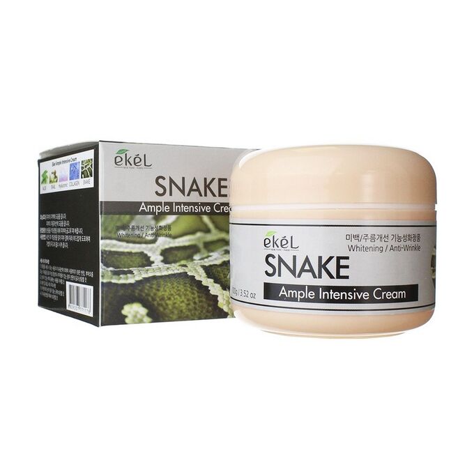 Ekel cosmetics Крем для лица со змеиным ядом – Ample intensive cream snake, 100гр