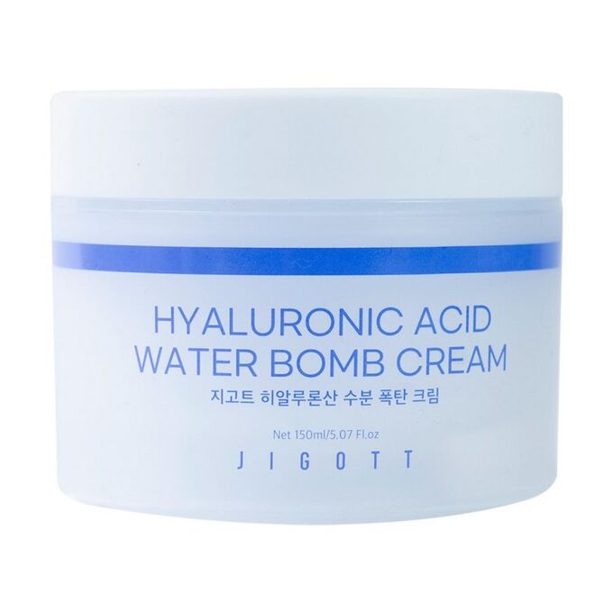 JIGOTT Крем для лица увлажняющий с гиалуроновой кислотой Hyaluronic Acid Water bomb Cream