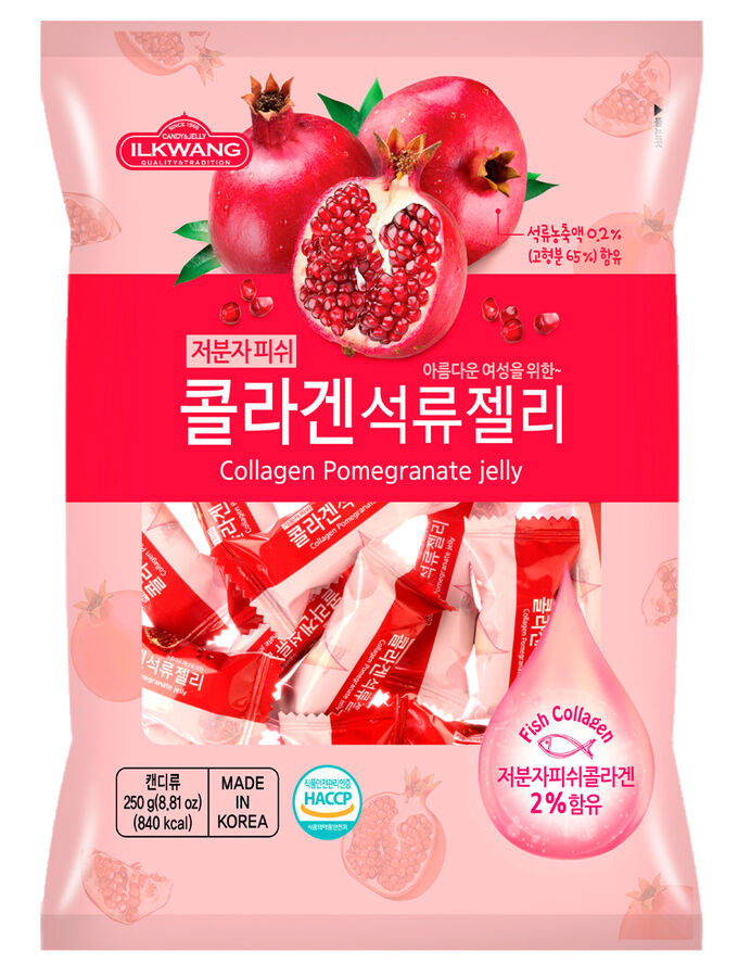 IL KWANG Конфета желейная с коллагеном и соком граната
Collagen Pomegranate
