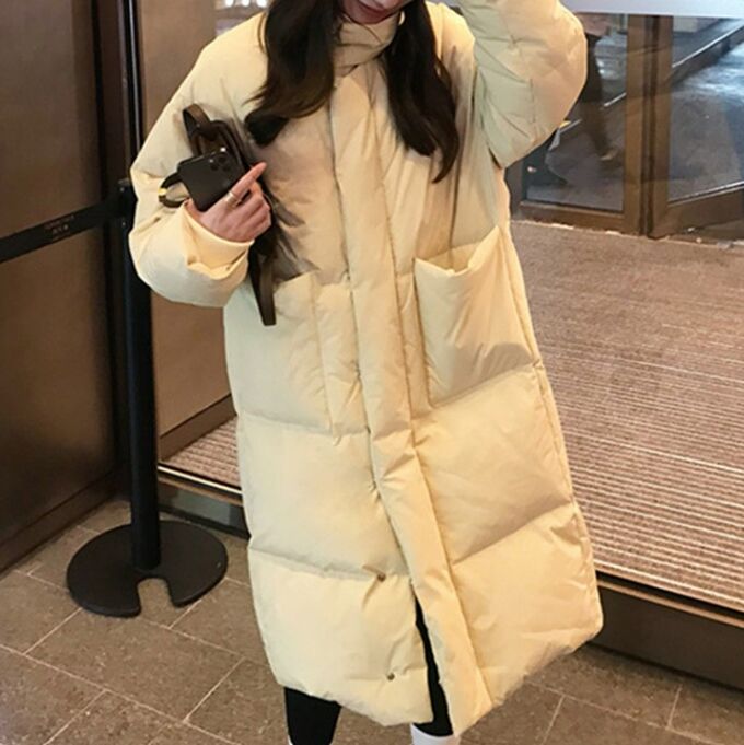 Длинный пуховик женский 2022 Oversize Celine