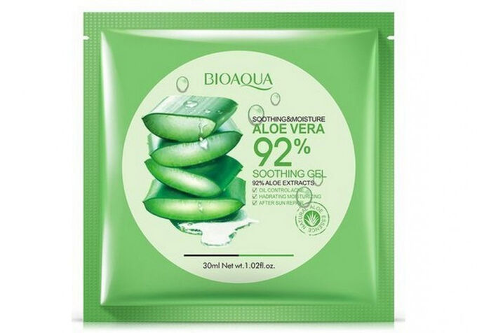 BioAqua Маска-салфетка для лица с экстрактом алоэ вера. 30гр