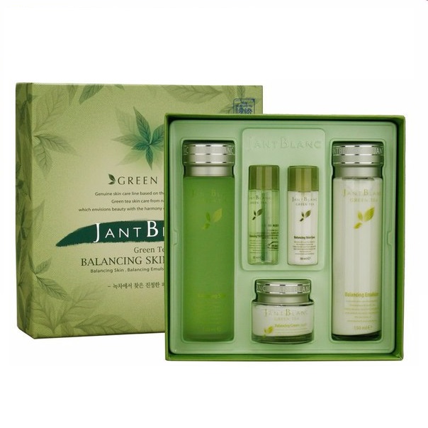 Jant Blanc Набор для лица АЛОЭ Aloe Essential Skin Care Set, скин/эмульсия/крем (150/150/60)