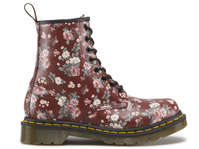 11821614 1460 W Cherry Red Vintage Rose Dr Martens