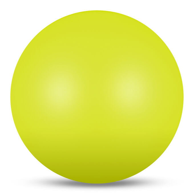 INDIGO Мяч для художественной гимнастики силикон 350 г. 15 см. лимонный