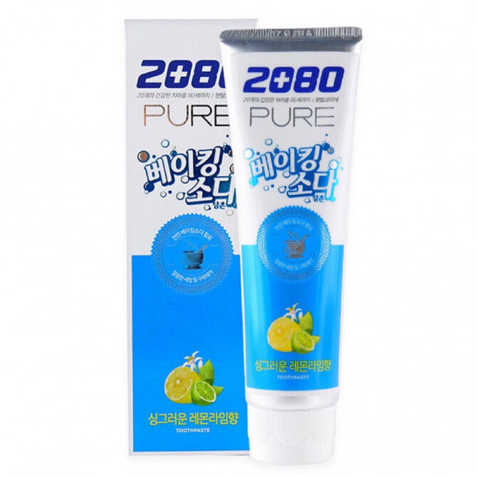 Dental Clinic 2080 Зубная паста &quot;2080&quot; с пищевой содой со вкусом лимон лайм Pure Toothpaste Lemon Lime 120 мл