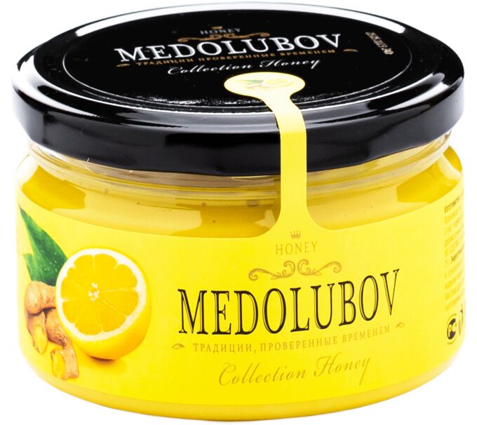 MEDOLUBOV Мёд-суфле Лимон с имбирем 250мл