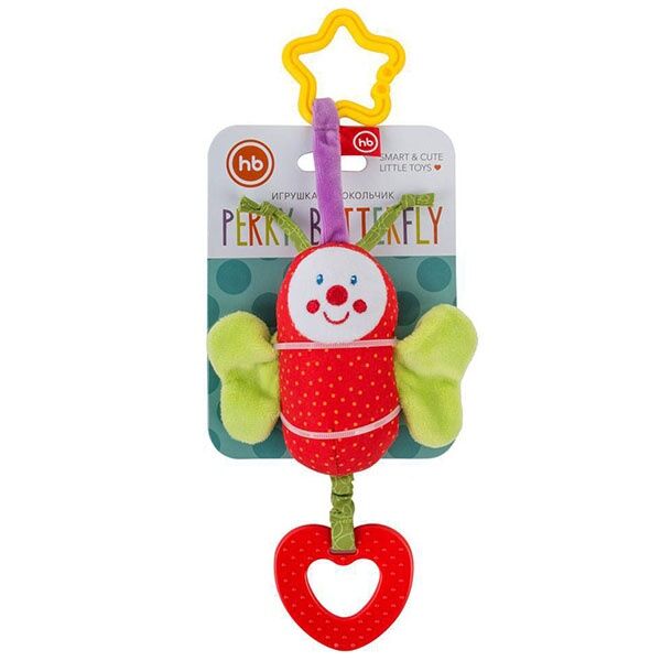 HAPPY BABY Игрушка-подвеска Колокольчик Бабочка
