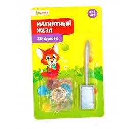 Игра "Магнитный жезл мини. 20 фишек",