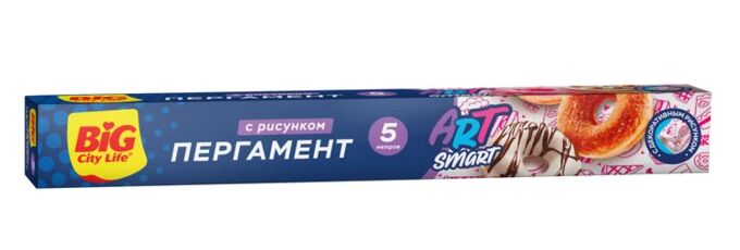 Фрекен БОК Биг Сити Пергамент с принтом Art Smart 5 м, Big City