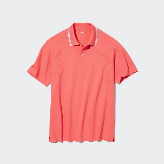 UNIQLO Футболка-поло, розовый