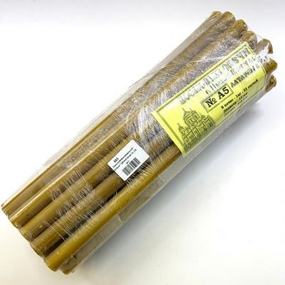 Товары для творчества Свечи восковые Алтарные А5, упак 32 шт 1кг (26,5*1,4 см)