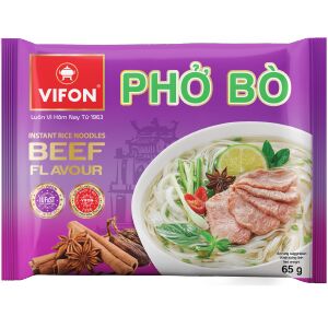 VIFON Рисовая лапша Фо Бо со вкусом говядины 65гр