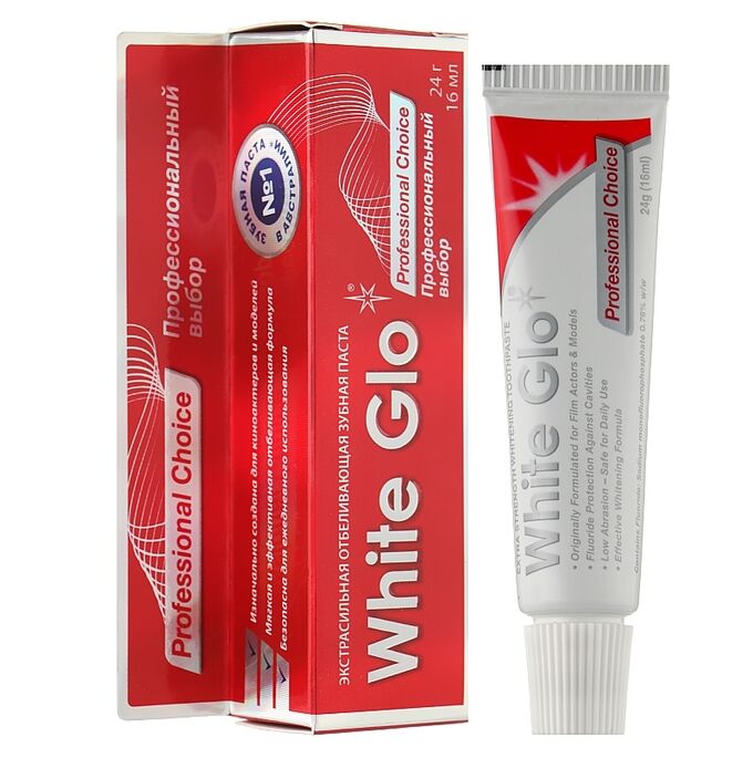 Отбеливающая зубная паста White Glo Professional Choice, 24 гр./Австралия