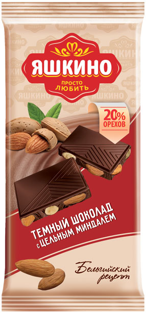 Шоколад Темный Яшкино Миндаль 90 г